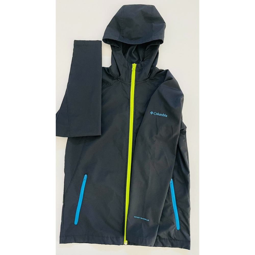 Columbia black women's hooded omni-shield jacket size 14/16